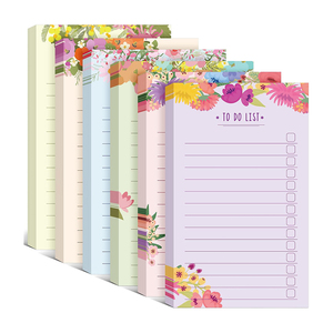 Colorful floral note book with horizontal lines, note notebook with sticky sticky sticky notes, strong adhesive customization - Product Image 2