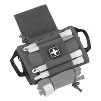 Kits IFAK à déclenchement rapide en Cordura avec fermeture auto-agrippante, sac médical tactique Molle de taille moyenne