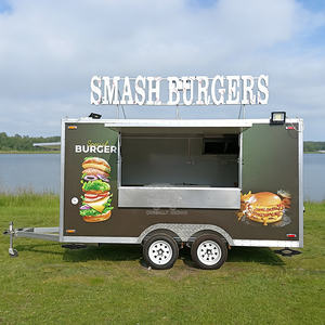 Carrito de Venta Móvil, Puesto Portátil, Quiosco, Remolque de Comida Rápida para Hot Dogs - Product Image 1