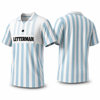 Camiseta Deportiva Retro Americana a Rayas Sublimada Personalizada al por Mayor, Impresión de Logotipo Personalizado, Ropa Deportiva Transpirable para Competición