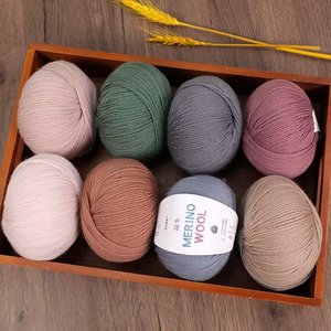 Bán Buôn Cừu Len Sợi 50G/Bóng 4ply Hilo De Lana Merino New Zealand Len Sợi Cho Tay Đan Bé Áo Len Sợi Crochet - Product Image 3