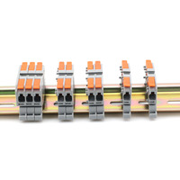 Bloc de bornes sur rail DIN à branchement direct 2,5 mm 24 A Type Push-in PA66 250 V pour système de distribution électrique