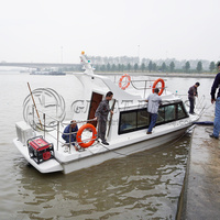 Prix usine grand bateau de luxe en fibre de verre 31.2m/9.5ft péniche de débarquement bateau pilote avec cabine