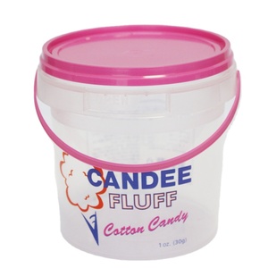 Clear Plastic Tamper Proof Tubs Pot Buckets Storage Containers 1L with Lid