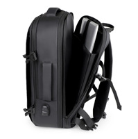 Tas Ransel Bisnis Unisex Baru Bahan Polyester Stylish Kapasitas Besar Anti Air untuk Perjalanan Singkat dan Laptop