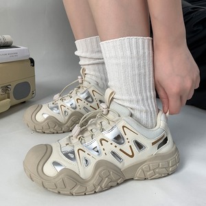 รองเท้าวิ่งพื้นหนาขายส่งจากโรงงาน ขายดี ระบายอากาศได้ดี ผลิตจากผ้าตาข่ายและ PU พื้นรองเท้าด้านนอกทำจากยาง หลายสี ใส่ได้ทุกวัน - Product Image 3