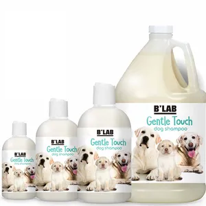 Özel etiket organik yumuşak dokunuşlu evcil hayvan şampuanı köpek şampuanı her yaş için ve aşamaları