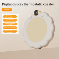 Plaque chauffante intelligente USB pour tasses avec chargeur sans fil, fonction de temporisation et maintien de température constante, chauffe-tasse électrique pour la maison et le bureau