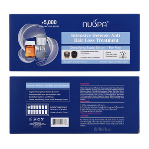 Ampoules de croissance capillaire <span class=keywords><strong>pour</strong></span> hommes NUSPA Upgrade, infusées au ginseng et aux feuilles de thuya, augmentent de 5000 poils après 8 semaines - Product Image 2