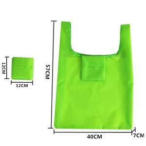 Bolsa <span class=keywords><strong>de</strong></span> Compras Plegable <span class=keywords><strong>de</strong></span> <span class=keywords><strong>Tela</strong></span> Oxford Gruesa <span class=keywords><strong>de</strong></span> Color Sólido con Logotipo Personalizado, Bolsa <span class=keywords><strong>de</strong></span> Supermercado Ecológica Plegable con Bolsillo - Product Image 4