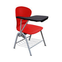 Chaise de formation d'étudiant universitaire de conception moderne grille stable fixe pliable pour les écoles et les étudiants affiliés au campus