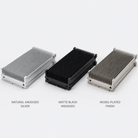 Heatsink Aluminium CNC Custom, Radiator Pendingin Cair, Water Cold Plate, Pendingin Sirip Ekstrusi untuk Catu Daya