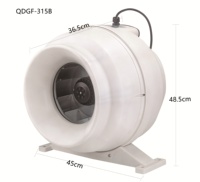 Extracteur d'air de ventilation à flux mixte super silencieux à faible bruit dans le ventilateur de conduit de ligne