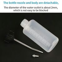 Bouteille d'huile en plastique pour machine à coudre avec long bec métallique, distributeur d'huile pour machine à coudre