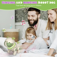 AI Smart RC Robot Chien Jouet Tactile Interactif Intelligent Télécommande Enregistrement Chant Danse Apaisant Chien de Compagnie avec Lumière LED