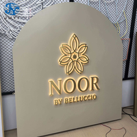 Signalétique publicitaire personnalisée en 3D rétroéclairée par LED pour extérieur/intérieur, panneau lumineux étanche pour bâtiments, bureaux, commerces et devantures de magasins