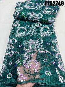 Supoo africano paillettes rete francese maglia di <span class=keywords><strong>Tulle</strong></span> per matrimonio di lusso pizzo <span class=keywords><strong>bianco</strong></span> abito da sposa materiale da sposa <span class=keywords><strong>Tulle</strong></span> <span class=keywords><strong>ricamato</strong></span> - Product Image 6