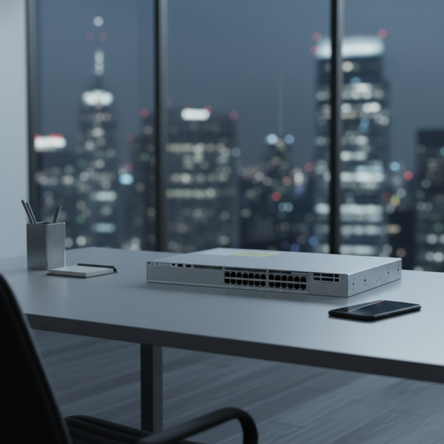 New Original C9300-24P-A 24-port 1G Copper PoE+ Switch with Modular Uplinks