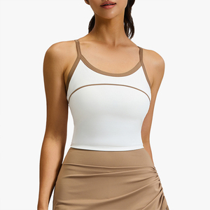 Top Deportivo de Yoga para Mujer, Diseño de Línea Nueva, con Sujetador Deportivo Integrado, a Prueba de Impactos, con Detalles de Línea - Product Image 4