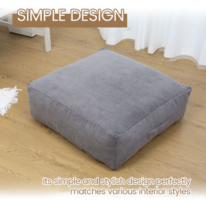 Schaumstoff-Gestepptes Baumwoll-Dickes Bohemian-Kissen Wetterfestes Boden-Sofa-Sitzkissen mit Anpassbarer Farbe - Product Image 2
