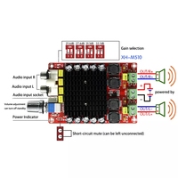 TDA7498 DC 14-34V carte d'amplificateur de classe D 2X100W double canal Ultra haute puissance carte d'amplificateur de puissance numérique XH-M510