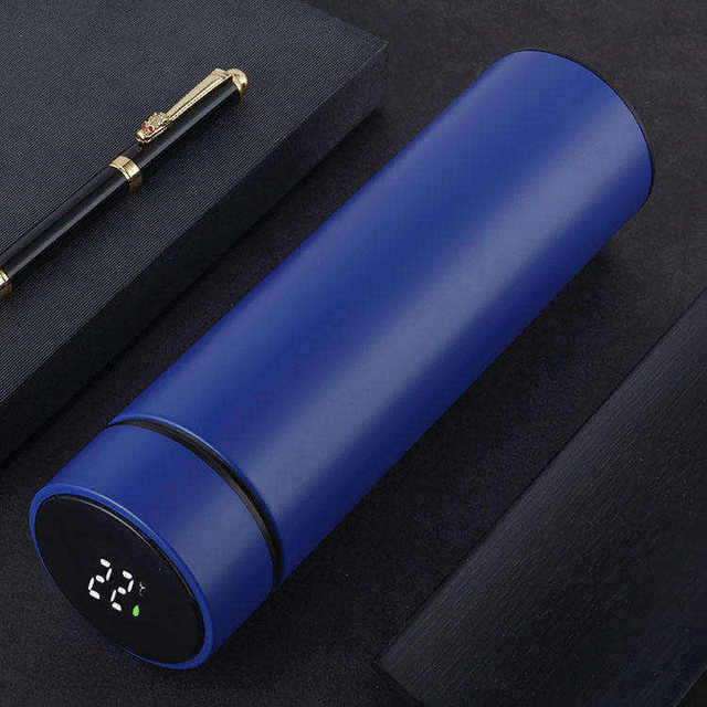 Wholesale 500ml Stainless Steel Smart Vacuum Flask Digital Smart Water Bottle Double Walls Thermos With Led Temperature Display