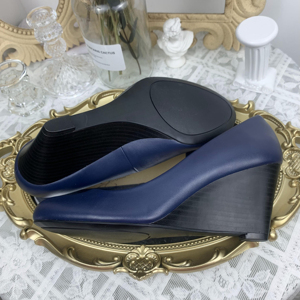 Scarpe da donna boutique personalizzate alla moda retrò punta tonda tacchi inclinati scarpe da donna scarpe da <span class=keywords><strong>sposa</strong></span> - Product Image 6