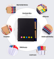 Cahiers à spirales personnalisés de haute qualité en tissu/lin, 80 feuilles, design mignon, vente en gros, logo personnalisé promotionnel