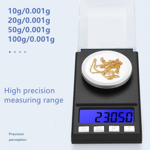 0.001g Độ chính xác cao kỹ thuật số Quy mô Vàng LCD hiển thị mini cân bằng trọng lượng Quy mô - Product Image 3