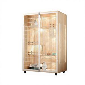 Jaula y Casa para Gatos de Interior de Madera Cerrada Personalizable de Alta Calidad, Multifuncional con Poste Rascador y Balcón - Product Image 4