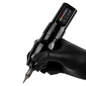 Rotary Tattoo Machine Pen, RCA and Wireless Connection 4.0mm Stroke Tattoo Battery Power Supply