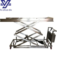 Chariot élévateur de cadavres YUSHUODA en acier inoxydable 304, capacité de charge 180 kg, personnalisable, avec frein – Offre Spéciale Matériel Funéraire