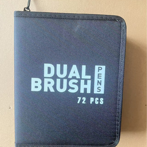 Stylos marqueurs professionnels à double pointe pour calligraphie chinoise, avec pointe fine et pointe <span class=keywords><strong>pinceau</strong></span>, pour le coloriage et le dessin. - Product Image 6