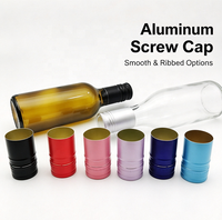 Bouchons à vis en aluminium personnalisés, imprimés en couleur, pour l'emballage de spiritueux et de boissons