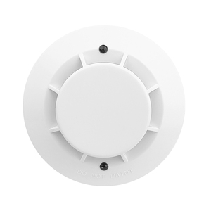 Détecteur de fumée photoélectrique filaire 12V en plastique ABS, fourni par l'usine, 85 dB, système d'<span class=keywords><strong>alarme</strong></span> incendie de style conventionnel, portée 100-200m, automatique - Product Image 5