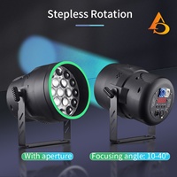 AICPOSE 19X15W RGBW 4-en-1 LED Zoom Par Can Projecteur de Scène pour Discothèque, Théâtre, Mariage, DMX512