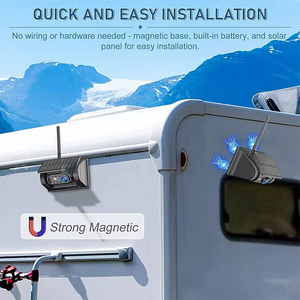 Nam Châm Pin Xe Tải Máy Ảnh 7 Inch Màn Hình Xếp Chiếu hậu Tầm Nhìn Ban Đêm Năng Lượng Mặt Trời Điện Từ Không Dây Sao Lưu Máy Ảnh Cho Xe Tải - Product Image 5