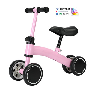 Marche-bébé pour tout-petits, sans pédales, voitures à roulettes pour enfants, jouets, vélo d'équilibre pour bébé à <span class=keywords><strong>4</strong></span> roues pour les garçons et les filles de 1 an - Product Image 2