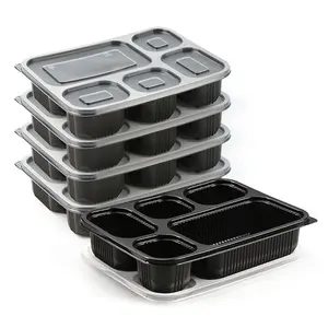 Factory Stackable Take Out Food Box 1200ml To Go Containers With Clear Lids