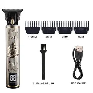 Cortadora de pelo de dragón de bronce unida de plástico, cortadora de barba inalámbrica para peluquero para hombres, cortadora de pelo