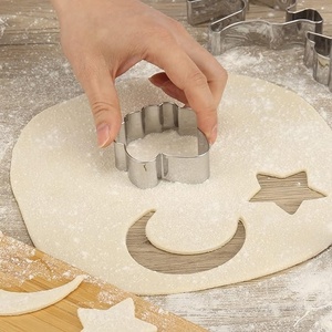 Kit de découpe de biscuits DIY écologique de qualité supérieure, design islamique, formes étoile, lune, mosquée, dôme, <span class=keywords><strong>croissant</strong></span>, en acier inoxydable, compatible lave-vaisselle - Product Image 1