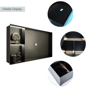 Soporte de TV de Pared Minimalista de Aluminio MATA MT-HFTS01 de Último Diseño con Panel de Mármol Nórdico - Product Image 4