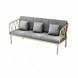 Sillón de Espera Moderno con Estructura Metálica, Tapizado, Asiento de Hierro para Cafetería, Restaurante, Recepción - Product Image 5