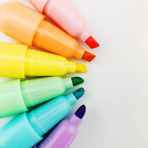 Tùy Chỉnh Dễ Thương Mini Đa Màu Sắc Đánh Dấu Bút 6 Màu Sắc <span class=keywords><strong>Highlighter</strong></span> Đánh Dấu Cho Trường Học Cung Cấp & Văn Phòng - Product Image 3