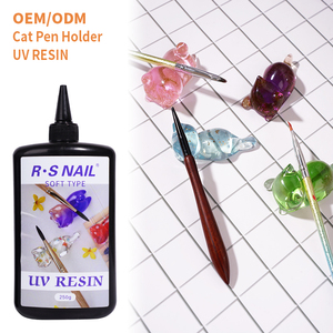 Ransheng Móng Tay Tùy Chỉnh UV Nhựa Thủ Công 250G Chai OEM UV Nhựa Cứng <span class=keywords><strong>LED</strong></span> Đèn Mèo Bút Chủ Rõ Ràng Chữa <span class=keywords><strong>Epoxy</strong></span> Mềm UV Nhựa - Product Image 1