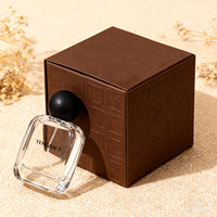 Flacon de parfum en verre vide personnalisé 30ml 50ml 100ml avec bouchon à vis, emballage de luxe transparent pour huile parfumée, boîte sérigraphiée