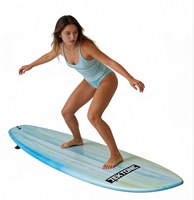 Planche de surf unisexe personnalisable OEM en fibre de carbone, résine époxy et mousse IXPS, durable et haute performance pour le surf en vagues et les eaux océaniques
