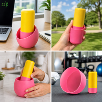 Housse de protection réutilisable en silicone OKSILICONE, antidérapante, pour bouteille d'eau, housse multifonction en silicone pour bouteille
