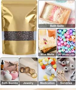 Smell <b>Proof</b> Bags, Resealable Bags with Matte Window, Foil Pouch Stand Up Sealable Bags for <b>baby</b> food Packaging Low MOQ - Product Image 5