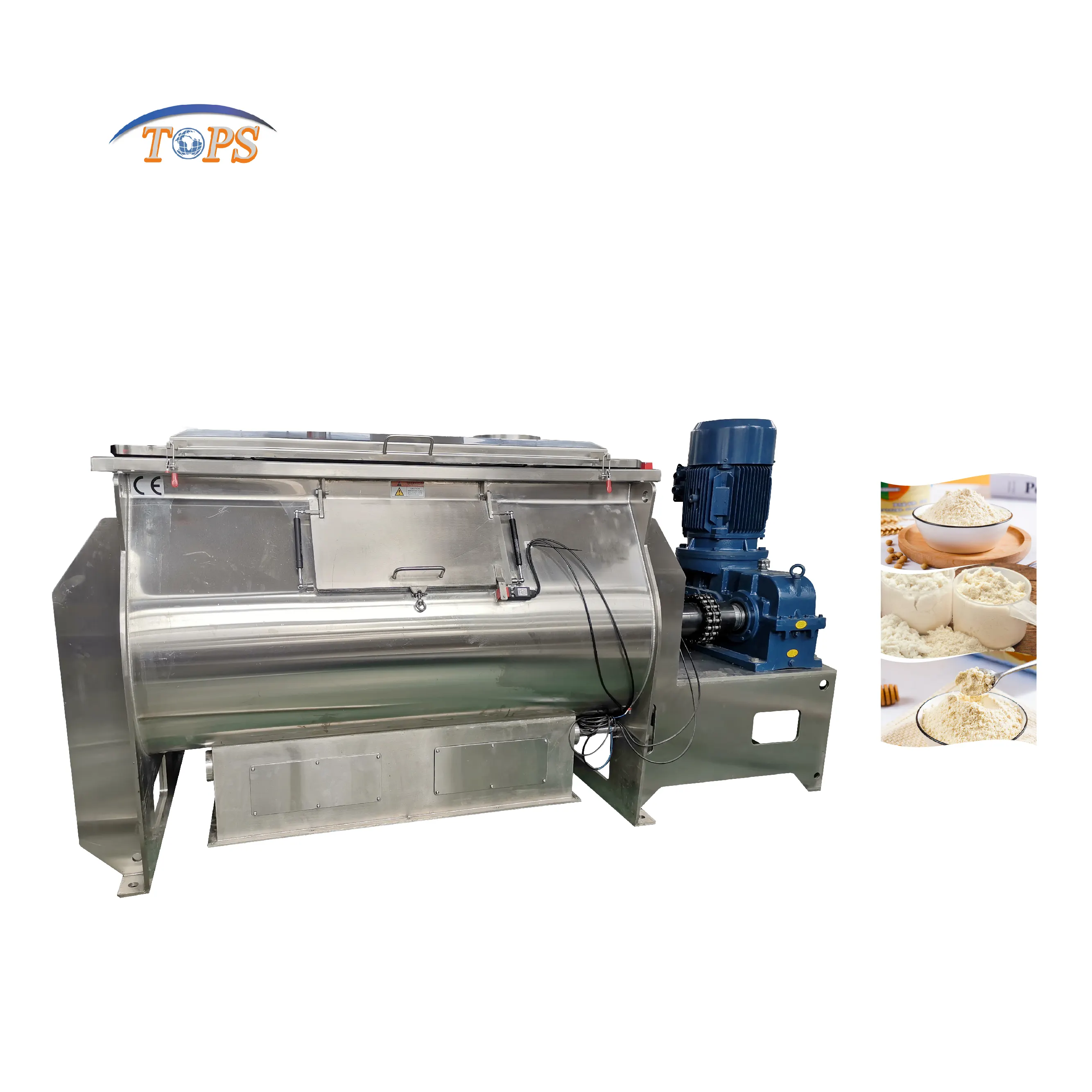 SS316 150L Pet Food Bird Food Animal Food Double Shaft Paddle Flour Mixer Machine